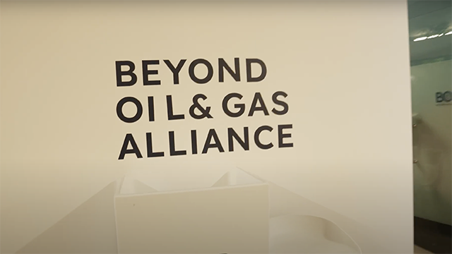 beyond oil and gas alliance signs