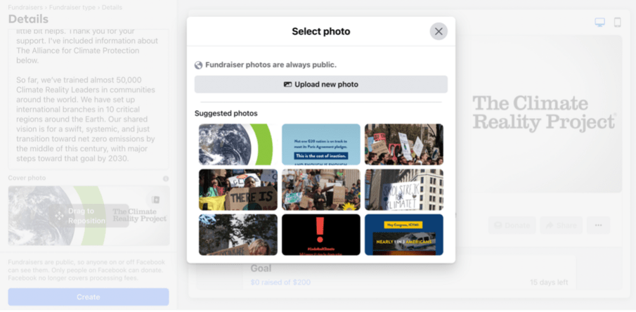 Facebook Fundraisers Screenshot 4