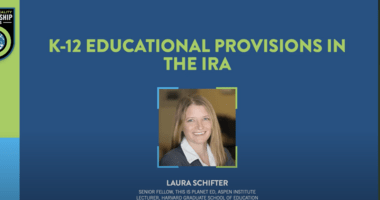 K–12 Educational Provisions in the IRA