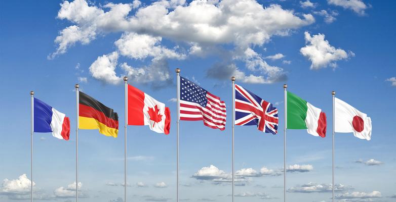 G7 flags