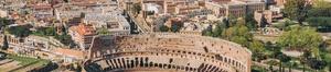 aerial view of Rome, Italy